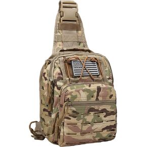 BOMTURN Tactical Backpack-1000D Waterproof Military Backpack/Laser-Cut/CCW Bags Sling Bag Tactical Satchel Shoulder Bag Men in Saudi Arabia