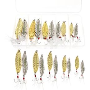 ملعقة الصيد السحر، السحر سمك السلمون المرقط لبايك باس الكرابي Walleye الطعوم الدوارة ملعقة معدنية صلبة إغراء القفز السباحة للمياه المالحة العذبة في 1/5 أوقية 1/4 أوقية 3/8 أوقية 1/2 أوقية 3/5 أوقية 3/4 أوقية