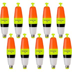 THKFISH Fishing Bobbers 5PCS EVA Foam Round Floats Red/Green Snap-On Spring Fishing Buoy Accessories for Freshwater Saltwater in Saudi Arabia