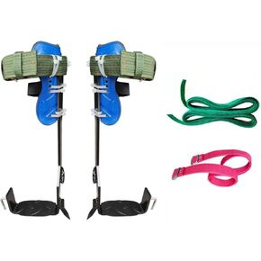 آلة الحياكة مسامير تسلق الأشجار ذات الألواح الفولاذية، وأشرطة واسعة وأبازيم صف مزدوج، أحذية تسلق عمود شجرة غير قابلة للانزلاق، مناسبة للأنشطة الخارجية in Kuwait