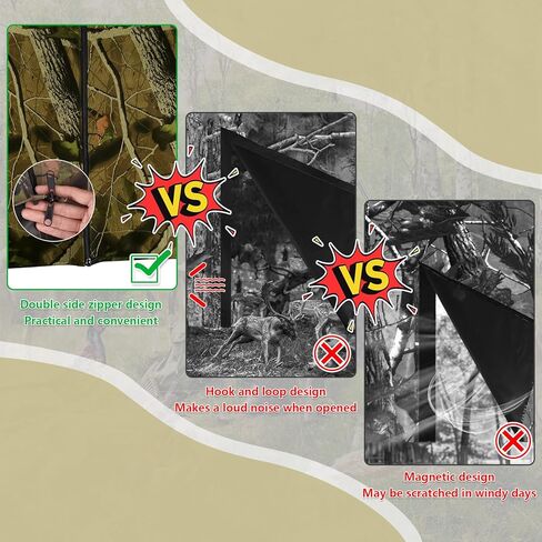 جي جيه ال غطاء ستارة حامل شجرة صيد الغزلان، حامل شجرة مموه عالمية، مجموعة ستائر مرتفعة من الغزلان لحامل شخصين، حامل شجرة مع اغلاق بسحاب، ملحقات حامل شجرة الصيد. in Kuwait