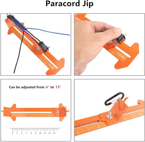 Paracord 550 Bracelets Kit 20 Feet Each Rope for Making Bracelets | 5 Types Buckles, 4mm paracord, for making keychain/bracelets ,outdoor/camping/gift/survival/tactical(A-Set) in Kuwait