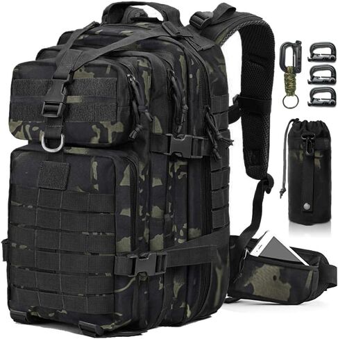 EMDMAK Military Tactical Backpack, Large Military Pack Army 3 Day Assault Pack Molle Bag Rucksack in Saudi Arabia