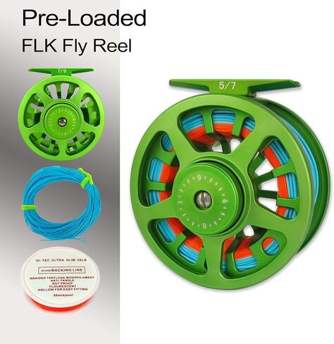 Aventik Fly Fishing Reel 3/4/5/6/7/8/9 Pre-Loaded Fly Reel with Line Combo in Kuwait