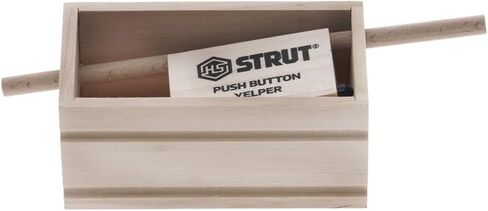 HUNTERS SPECIALTIES HS زر ضغط تبختر Yelper Poplar Walnut صيد مدمج مضبوط يدويًا، قرقرة ناعمة واقعية، خرخرة شجرة تتحدث عن تركيا البرية، نداء بني in Saudi Arabia