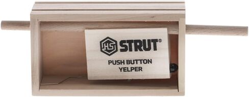HUNTERS SPECIALTIES HS زر ضغط تبختر Yelper Poplar Walnut صيد مدمج مضبوط يدويًا، قرقرة ناعمة واقعية، خرخرة شجرة تتحدث عن تركيا البرية، نداء بني in Saudi Arabia