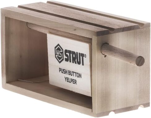 HUNTERS SPECIALTIES HS زر ضغط تبختر Yelper Poplar Walnut صيد مدمج مضبوط يدويًا، قرقرة ناعمة واقعية، خرخرة شجرة تتحدث عن تركيا البرية، نداء بني in Saudi Arabia