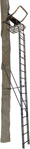 Muddy MLS1550 Skybox Deluxe 20' Tall Single Steel Ladder Tree Stand with Adjustable Padded Shooting Rail for Big Game & Hunting in Saudi Arabia