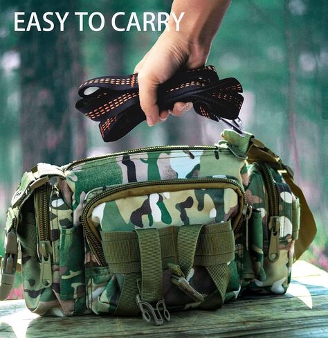 3-Step Climbing Stick Aider with 2*Durable Carabiners, Tree Stand Steps, Bright-Orange Webbing Hunting Ladders, Easy-to-use Lightweight Rope Aider for Hunting Safety, Outdoor Climbing in Kuwait