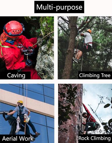 3-Step Climbing Stick Aider with 2*Durable Carabiners, Tree Stand Steps, Bright-Orange Webbing Hunting Ladders, Easy-to-use Lightweight Rope Aider for Hunting Safety, Outdoor Climbing in Kuwait