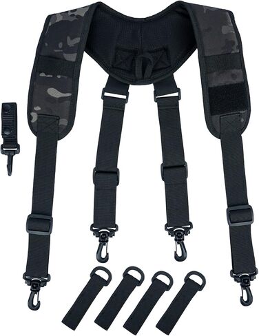 MELOTOUGH Tactical Suspenders Duty Belt Harness Padded Adjustable Tool Belt Suspenders with Key Holder in Saudi Arabia