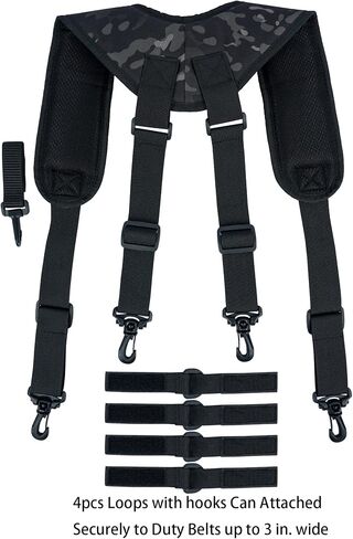 MELOTOUGH Tactical Suspenders Duty Belt Harness Padded Adjustable Tool Belt Suspenders with Key Holder in Saudi Arabia
