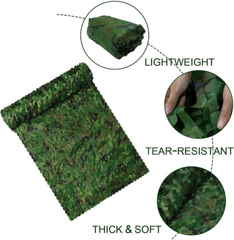 WINWAY Camo Netting Camouflage Net Bulk Roll Sunshade Mesh Net for Hunting Shooting Military Theme Party Decoration in Saudi Arabia