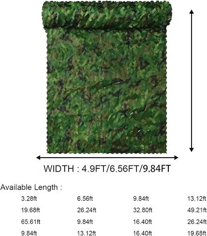 WINWAY Camo Netting Camouflage Net Bulk Roll Sunshade Mesh Net for Hunting Shooting Military Theme Party Decoration in Saudi Arabia