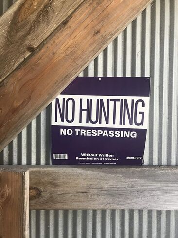 صن براست سيستمز لافتة بعبارة No Hunting/Trespassing Property Marking 8616، 12 انش × 12 انش، عبوة من 10 قطع، ارجواني in Kuwait