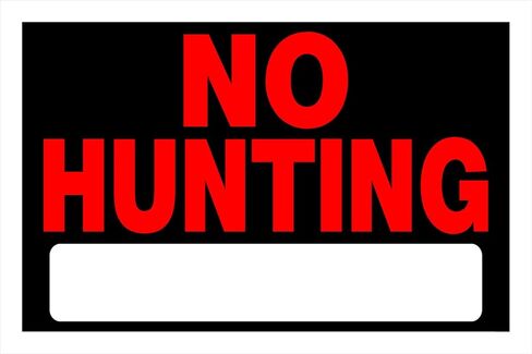 The Hillman Group 839940 8-Inch x 12-Inch Plastic, No Hunting Sign - 5 Pack in Saudi Arabia