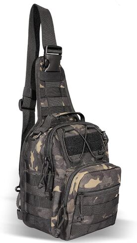 BOMTURN Tactical Backpack-1000D Waterproof Military Backpack/Laser-Cut/CCW Bags Sling Bag Tactical Satchel Shoulder Bag Men in Saudi Arabia