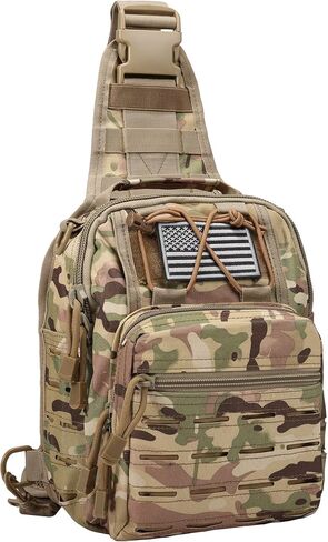 BOMTURN Tactical Backpack-1000D Waterproof Military Backpack/Laser-Cut/CCW Bags Sling Bag Tactical Satchel Shoulder Bag Men in Saudi Arabia