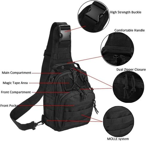 BOMTURN التكتيكية Backpack-1000D حقيبة ظهر عسكرية مقاومة للماء/قطع الليزر/حقائب CCW حقيبة رافعة حقيبة كتف تكتيكية للرجال in Kuwait