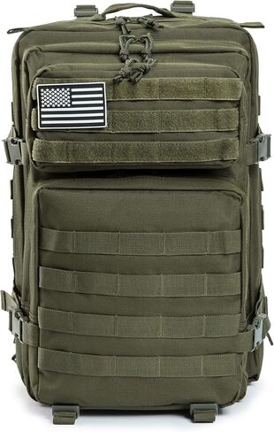 QT&QY 45L Military Tactical Backpacks Molle Army Assault Pack 3 Day Bug Out Bag Hiking Treeking Rucksack… in Kuwait
