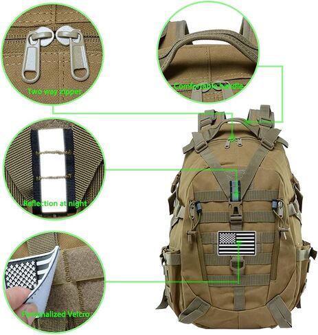 Tactical Backpack Military Molle Bag Hiking Daypacks for Camping Trekking Hunting Traveling Motorcycle in Saudi Arabia
