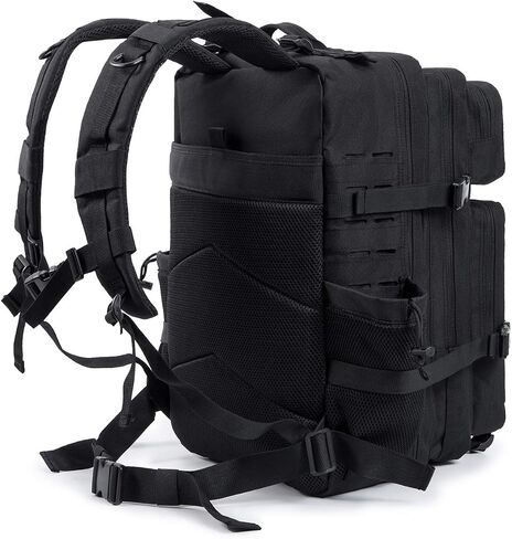 QT&QY 25L/45L Military Tactical Backpack For Men Molle Daypack 3 Day Bug Out Bag Hiking Rucksack With Bottle Holder in Kuwait
