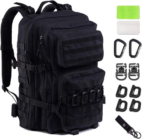 45L Tactical Backpack for Men Women, Military Assault Pack with MOLLE, Large 3 Day Bug Out Bag for Hiking Camping in Kuwait