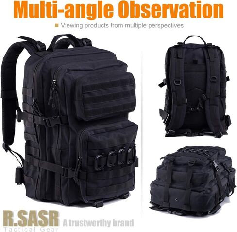 45L Tactical Backpack for Men Women, Military Assault Pack with MOLLE, Large 3 Day Bug Out Bag for Hiking Camping in Kuwait