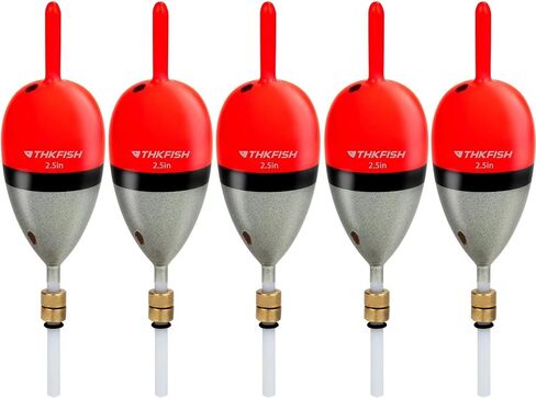 THKFISH Wood Slip Bobber for Fishing with Brass Weighted Crappie Floats in Kuwait