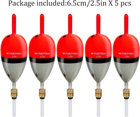 THKFISH Wood Slip Bobber for Fishing with Brass Weighted Crappie Floats in Kuwait