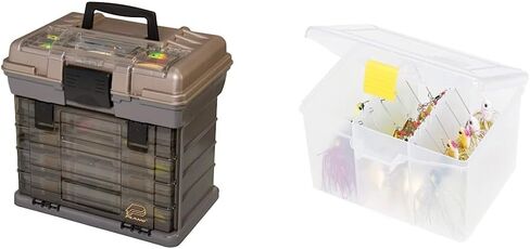 Plano 137401 By Rack System 3700 Size Tackle Box, Multi, 16" X 12" X 17.25" 6lbs,Graphite/Sandstone in Saudi Arabia
