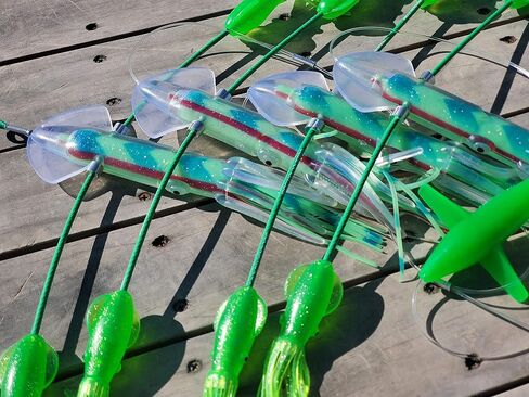 Lobo Lures SquidNation Billfish Edition Longtail Flippy Floppy Pakula Edition Marlin & Tuna Fishing Teaser Daisy Chain in Saudi Arabia