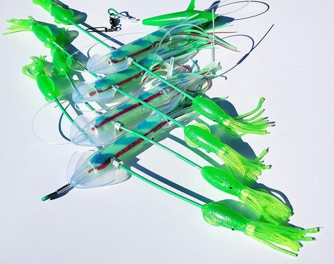 Lobo Lures SquidNation Billfish Edition Longtail Flippy Floppy Pakula Edition Marlin & Tuna Fishing Teaser Daisy Chain in Saudi Arabia