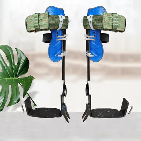 آلة الحياكة مسامير تسلق الأشجار ذات الألواح الفولاذية، وأشرطة واسعة وأبازيم صف مزدوج، أحذية تسلق عمود شجرة غير قابلة للانزلاق، مناسبة للأنشطة الخارجية in Kuwait