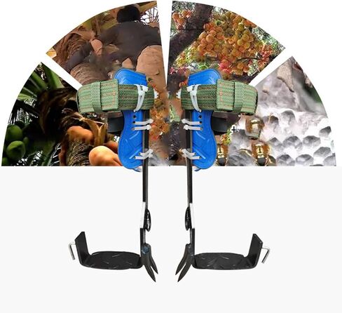 آلة الحياكة مسامير تسلق الأشجار ذات الألواح الفولاذية، وأشرطة واسعة وأبازيم صف مزدوج، أحذية تسلق عمود شجرة غير قابلة للانزلاق، مناسبة للأنشطة الخارجية in Kuwait