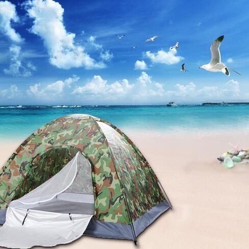 3-4 Person Outdoor Camping Waterproof Layer Tent 4 Season Hiking Foldable in Saudi Arabia