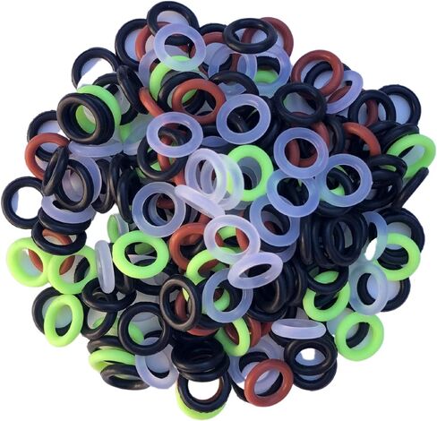 JIGITY - 2 Pack Wacky Rig Tool and O Rings (220 or 340pcs) | Blue + Camouflage Tools for Senkos Stick Bait Neko Ned Finesse Rigging Style Kit Bass Fishing Gear Aluminum Tube (NO Worms or Hooks) in Saudi Arabia
