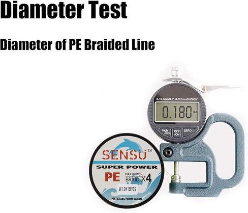 Sensu Braided Fishing Line Abrasion Resistant Superline Zero Stretch&Low Memory Extra Thin Diameter– 150 To1000 Yds, To150LB- 4 & 8 Strands in Kuwait