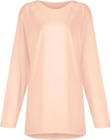 Tops for Women 2023 Long Sleeve Printing Tunic Blouses Round Neck Fall Winter Pullover Tops Relaxed Fit Outfits in Saudi Arabia