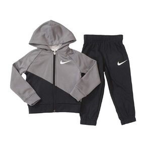 Nike Kids Baby Boy's Dri-FIT Full Zip Hoodie and Therma Jogger Pants Two-Piece Set (Toddler) Black 3T Toddler in Kuwait