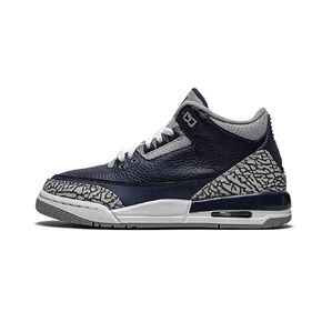 Big Kids Jordan 3 Retro Georgetown Midnight Navy/Cement Grey-Wht (398614 401) in Saudi Arabia