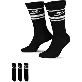 Nike Move To Zero Black/White Men's 3 Pack Crew Socks Size XL in Kuwait