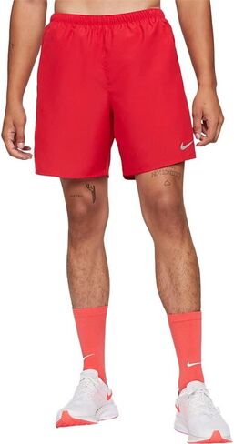 Nike Challenger Men's Brief-Lined Running Shorts CZ9066-657 (RED/Silver), Medium in Saudi Arabia