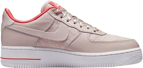 Nike Air Force 1 '07 Women's Shoes Fossil Stone/Laser Crimson/White/Fossil Stone (Women's, Numeric_7_Point_5) in Saudi Arabia
