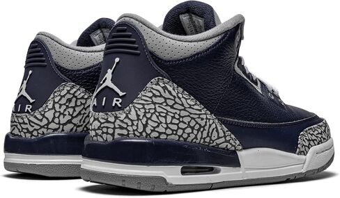 Big Kids Jordan 3 Retro Georgetown Midnight Navy/Cement Grey-Wht (398614 401) in Saudi Arabia