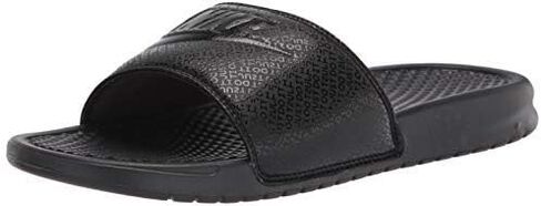 Nike Men's Benassi (Black/White, 13) in Saudi Arabia