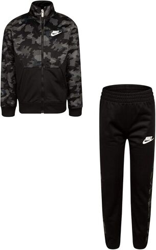 Nike Boy's Therma Dri Fit Jacket & Pants 2 Piece Set (Black(76H109-023)/Camo, 4) in Saudi Arabia