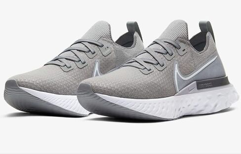 Nike Men's React Infinity Run FK Wolf Grey/White-Cool Grey Sneakers 13 in Saudi Arabia