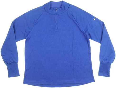 Nike Women's 1/4 Zip Jacket Polyester/Spandex Blend Therma Victory Long Sleeve 1/4 Zip Golf Top Blue (Medium) in Saudi Arabia