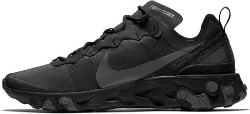 Nike Men's React Element 55"Triple Black, Black/Dark Grey, 14 in Saudi Arabia